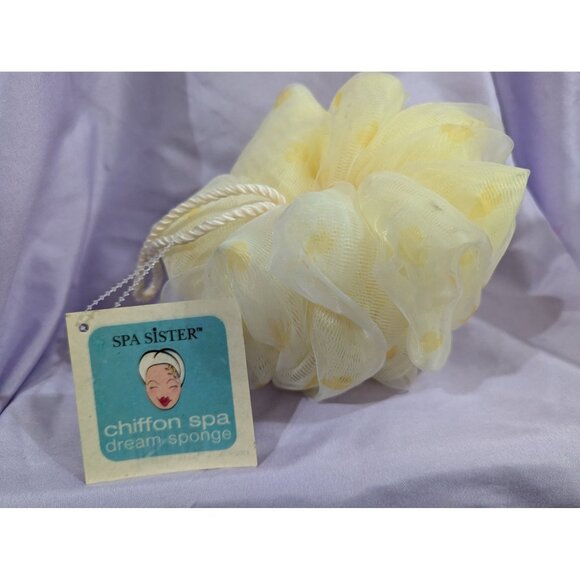 Spa Sister Chiffon Spa Dream Sponge Soft Mesh Body Scrubber.Loofah & Exfoliator - Picture 1 of 2